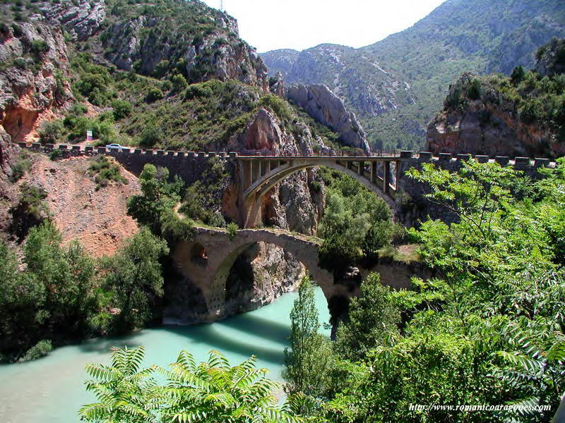 El puente del Diablo, en el hermoso congosto de Olvena, uno de los mejores lugares alrededor para el turismo rural